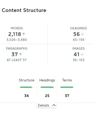 continut text pagina web