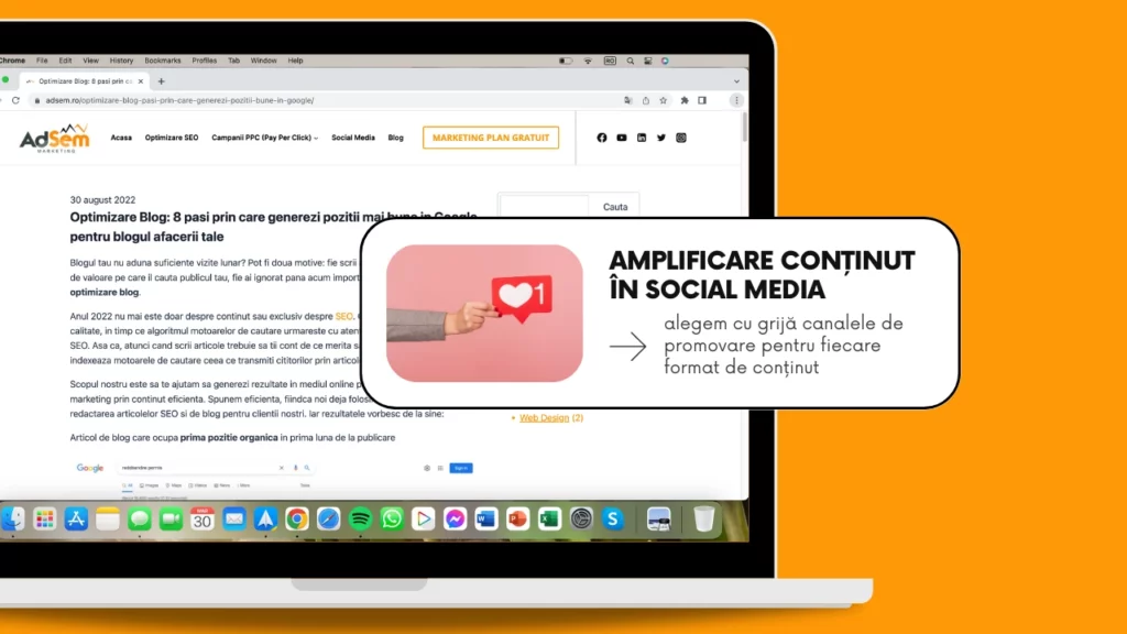 distribuire in social media