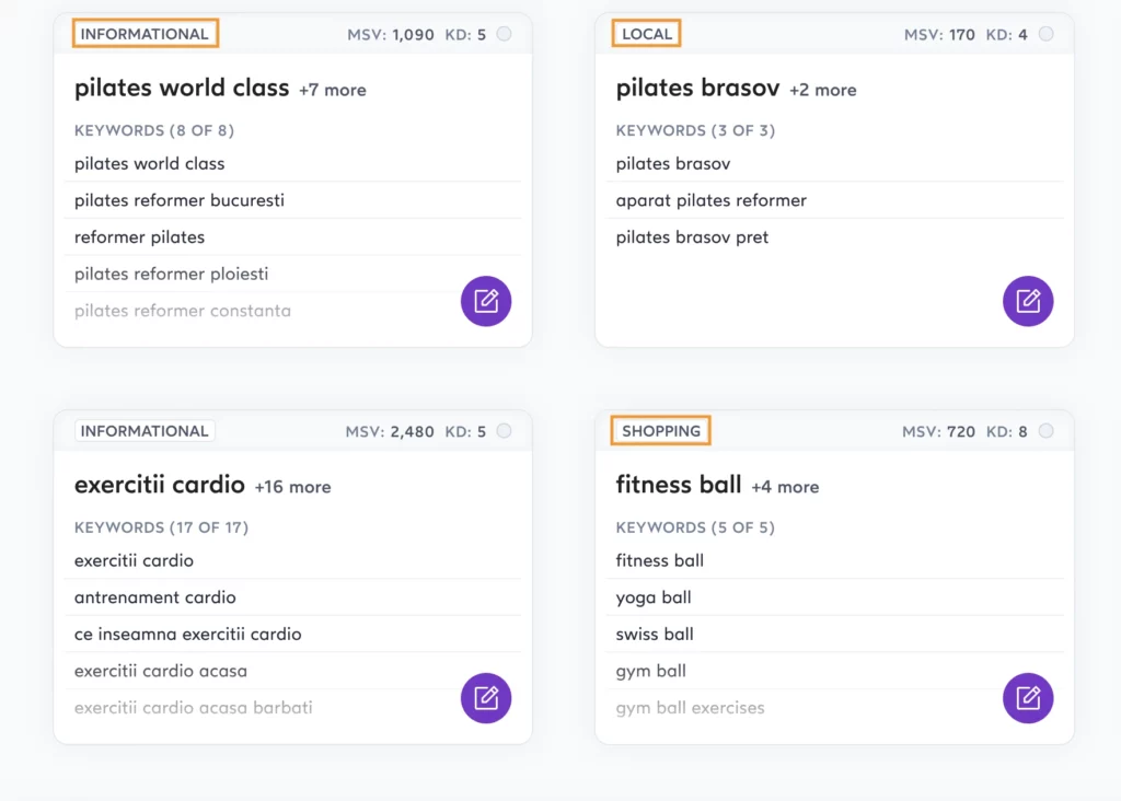 research cuvinte cheie