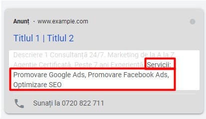 extensie fragmente structurate
