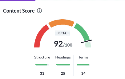 performante continut seo