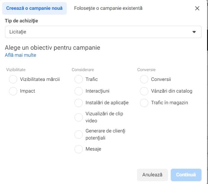 campanie ppc facebook ads