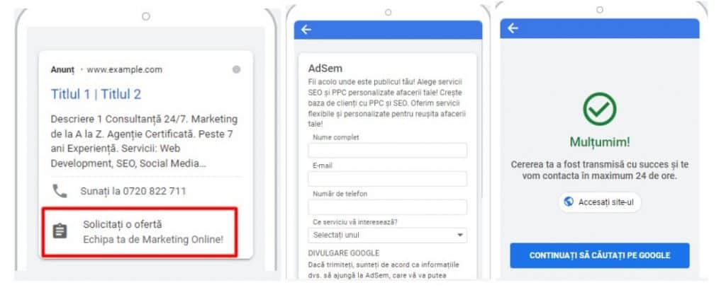 extensie formular google ads